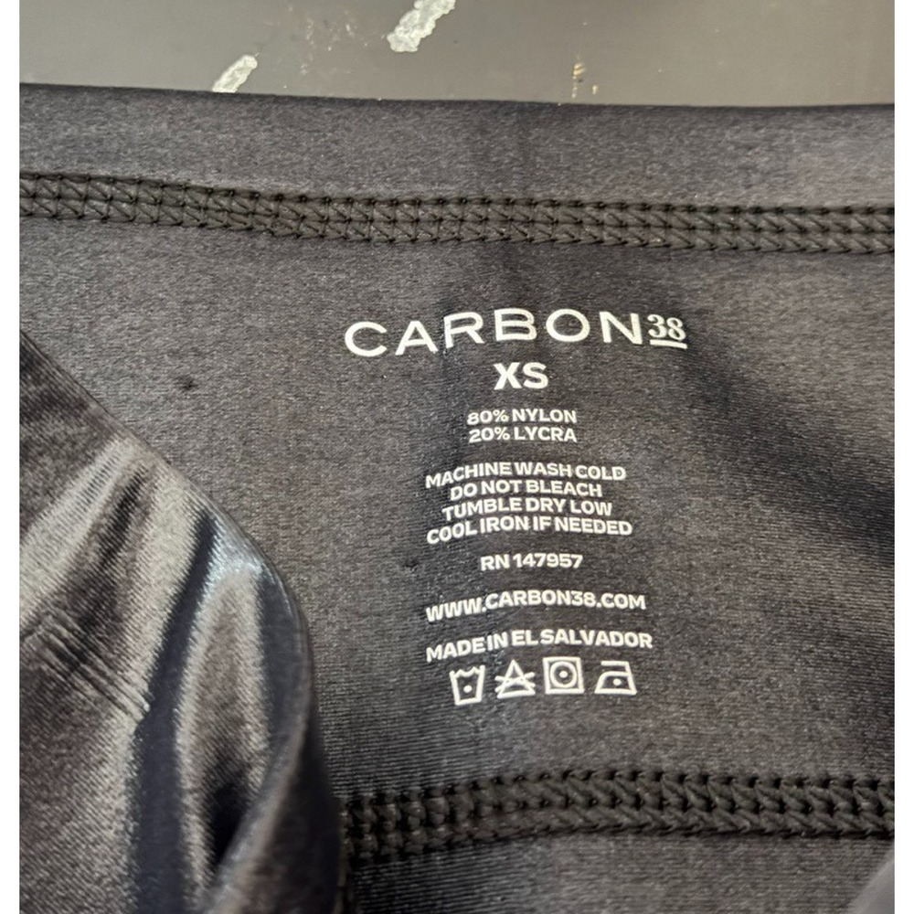 NWT CARBON38 Black Legging Takara Shine XS Black High Rise Sculpt Active Yoga - Picture 7 of 8